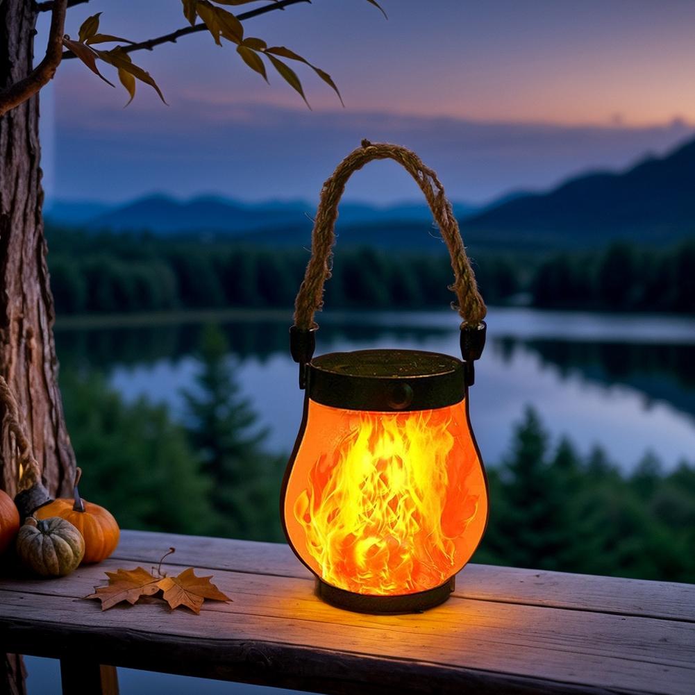 Fire Torch Solar - 4/1 pezzi Lampada a fiamma solare