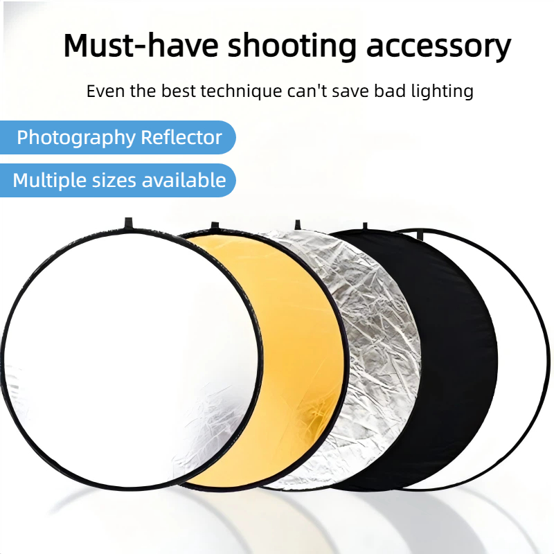 Outdoor Lighting For Photography - Pannello Riflettente Bifacciale Oro e Argento