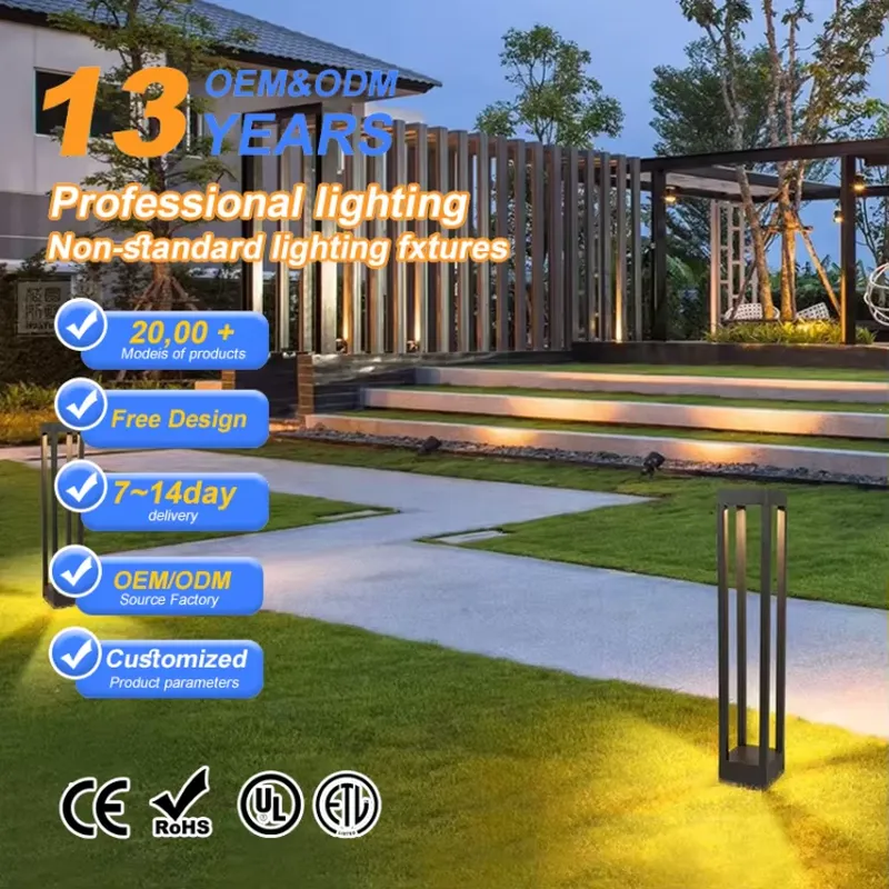Bollard Light Garden - Lampada LED COB da Esterno IP65