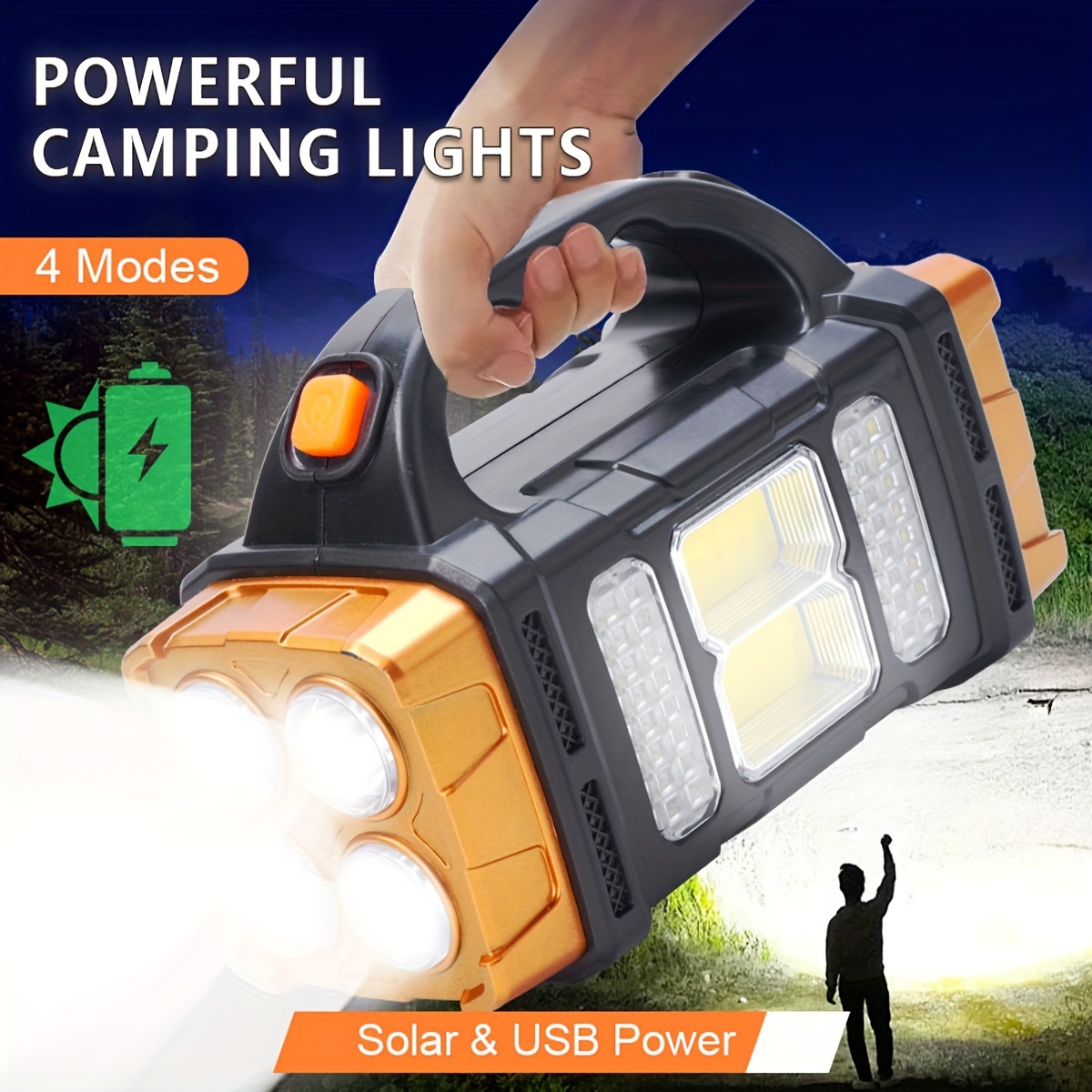 Outdoor Lighting B&Q - Nuova Torcia LED Solare Ricaricabile ad