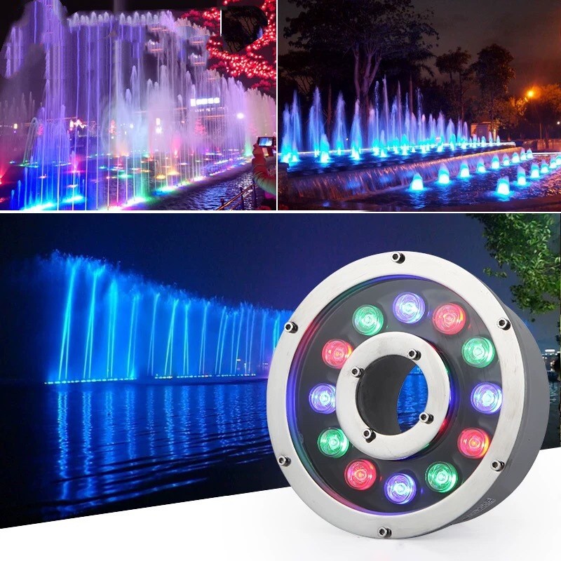 Outdoor Lighting Around Pool - Luci LED RGB per Fontane 12V