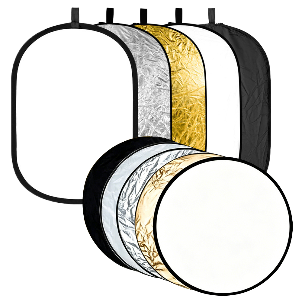 Outdoor Lighting For Photography - Riflettore Ovale Pieghevole 5-in-1 da 60/80/110CM