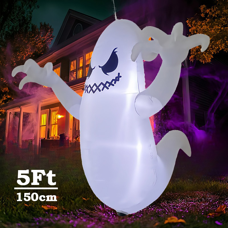 Bollard Light Garden - Fantasma Gonfiabile di Halloween da 5