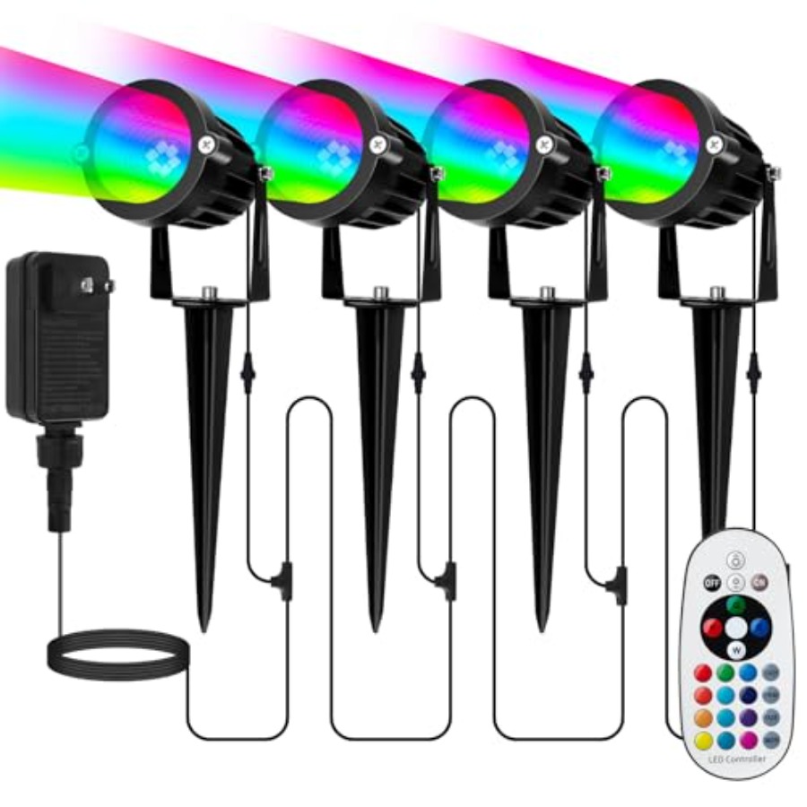 Outdoor Lighting Kit With Transformer - Faretto da Esterno per Halloween e