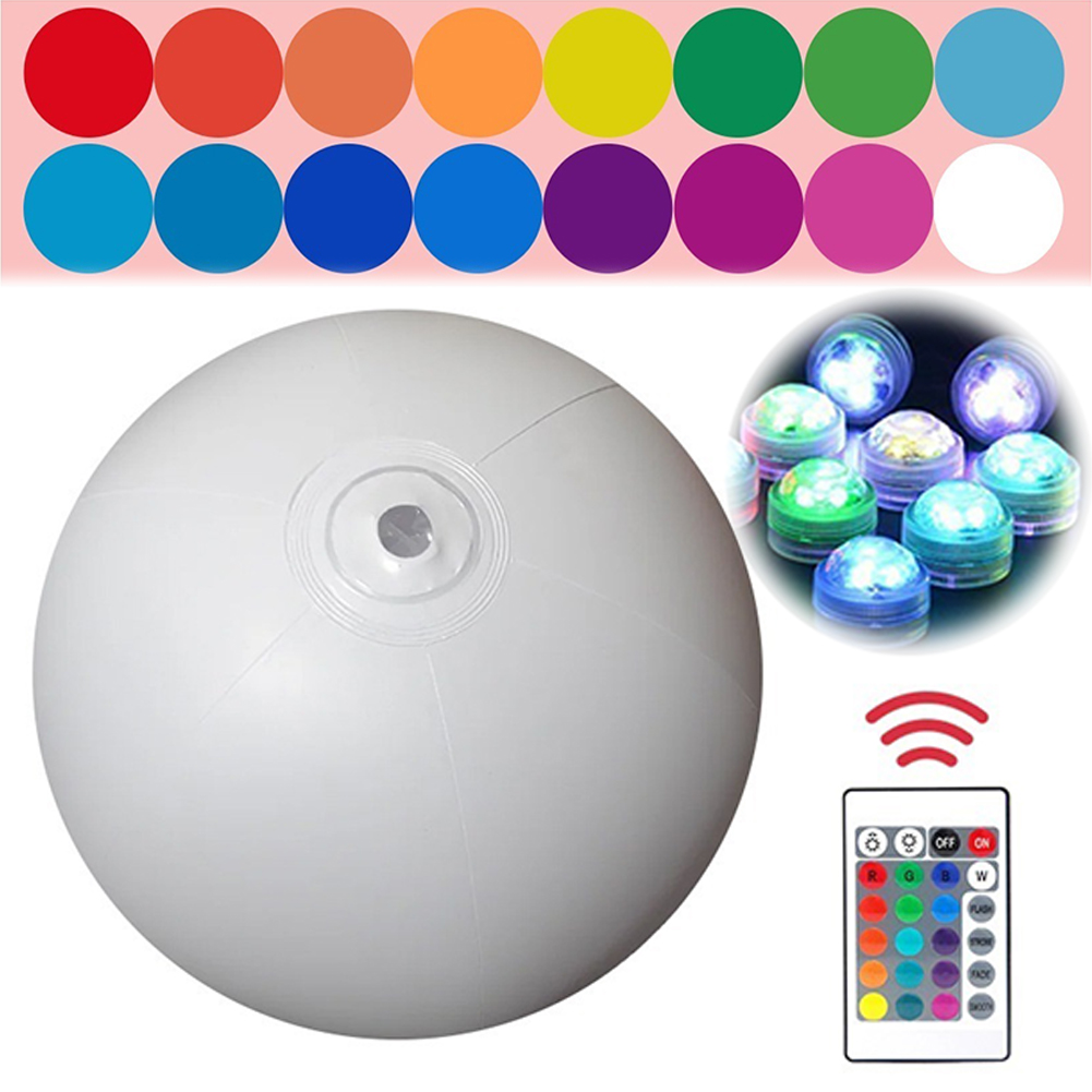 Outdoor Lighting Around Pool - Pallone Gonfiabile Luminoso a LED per