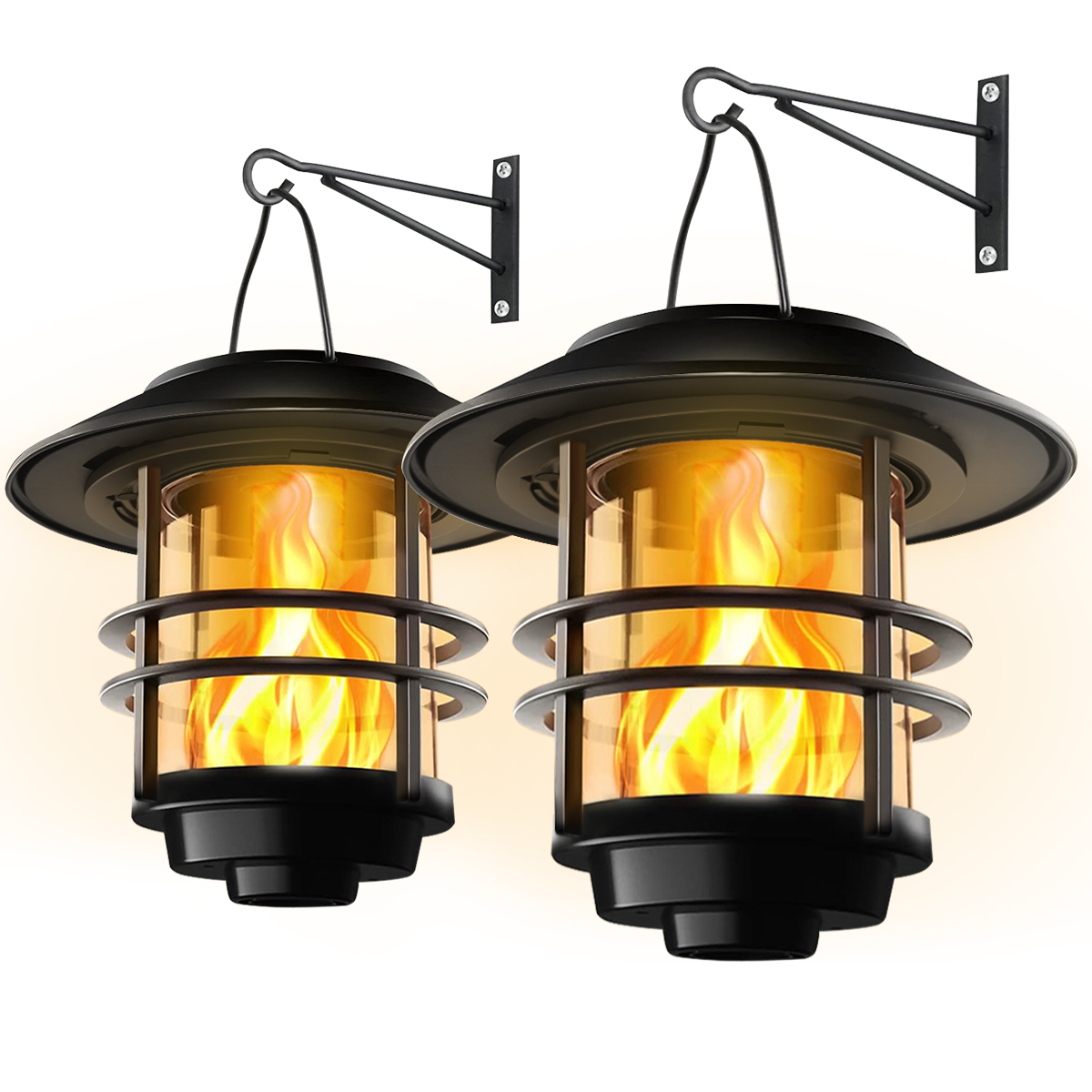 Fire Torch Solar - 1 pz Lanterna sospesa solare Fiamme