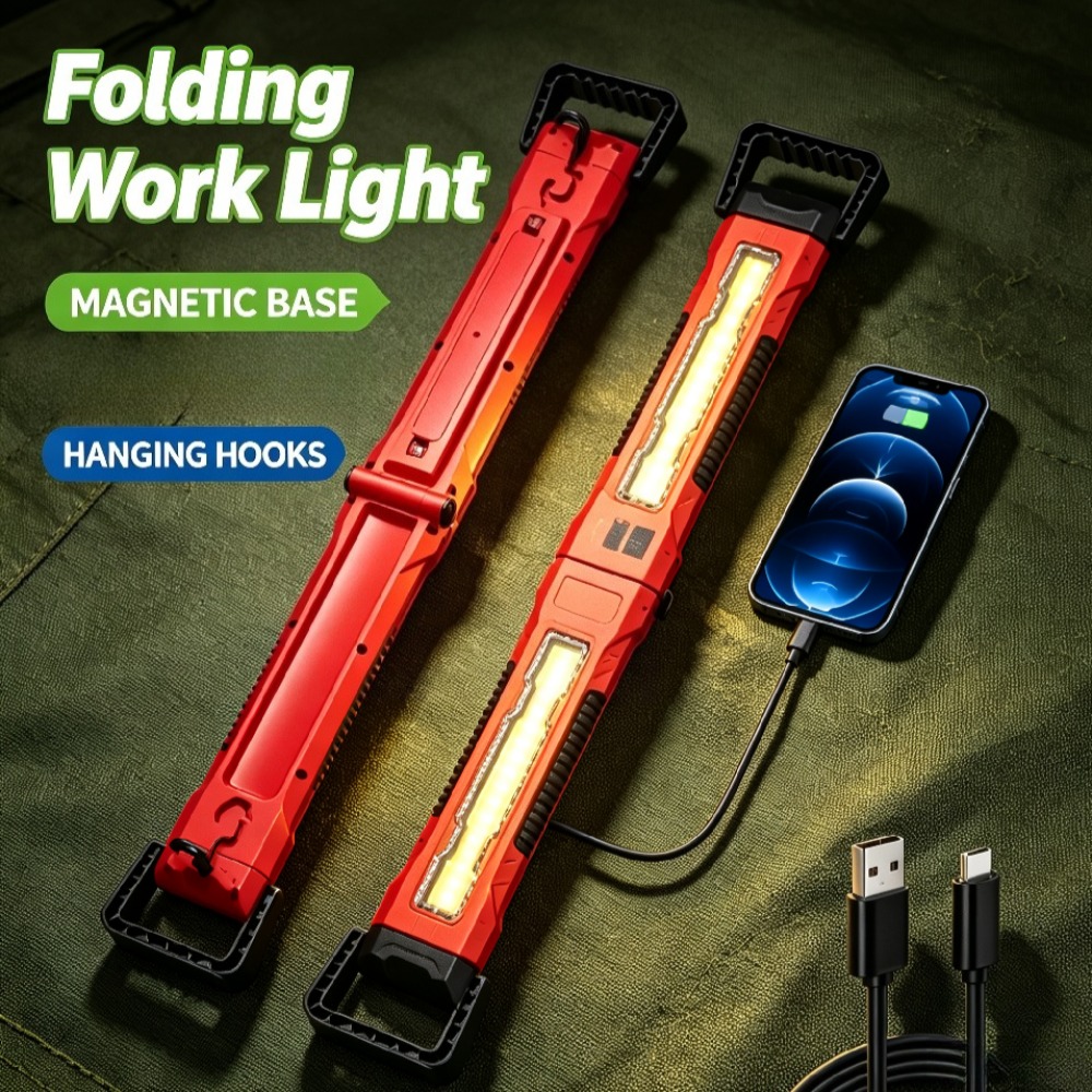 Outdoor Lighting Led Strip - Nuova Lampada da Lavoro COB Ricaricabile