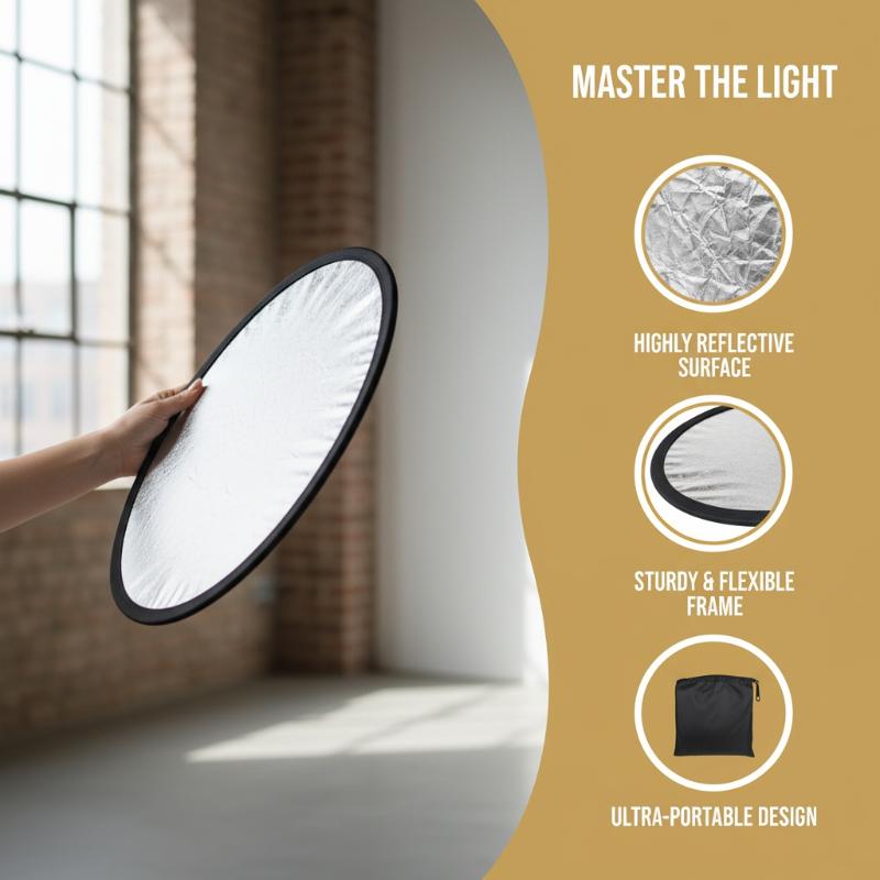Outdoor Lighting For Photography - Riflettore Fotografico Rotondo 5 in 1,