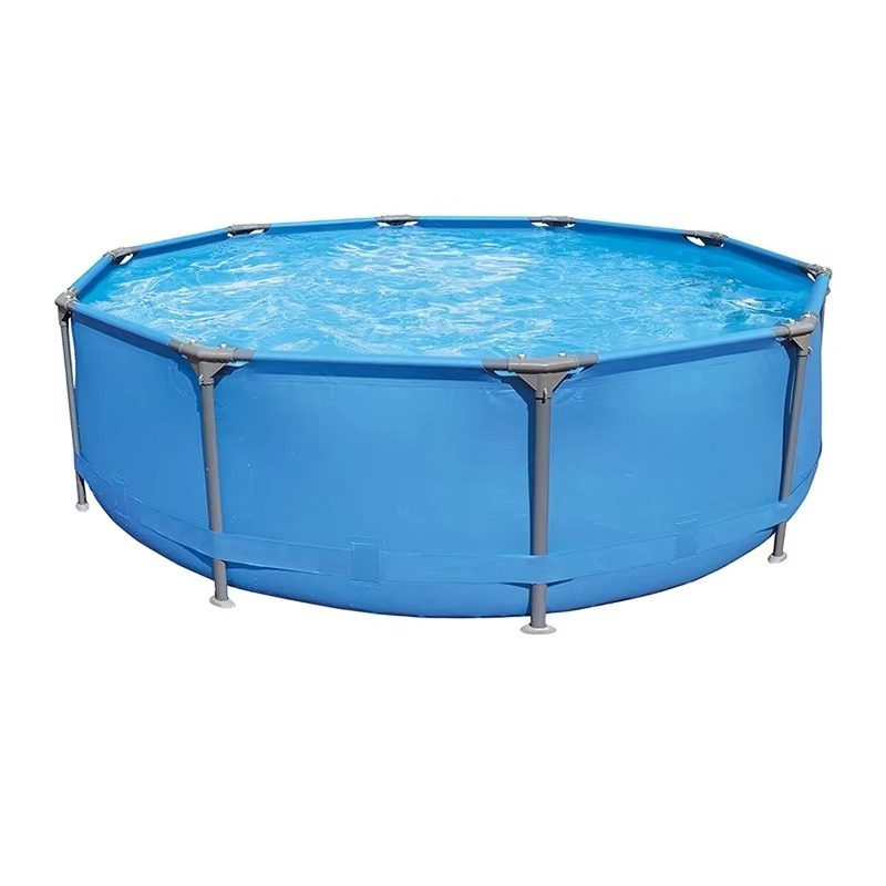 Outdoor Lighting Around Pool - Piscina Rotonda Blu Chiaro 3,05m x
