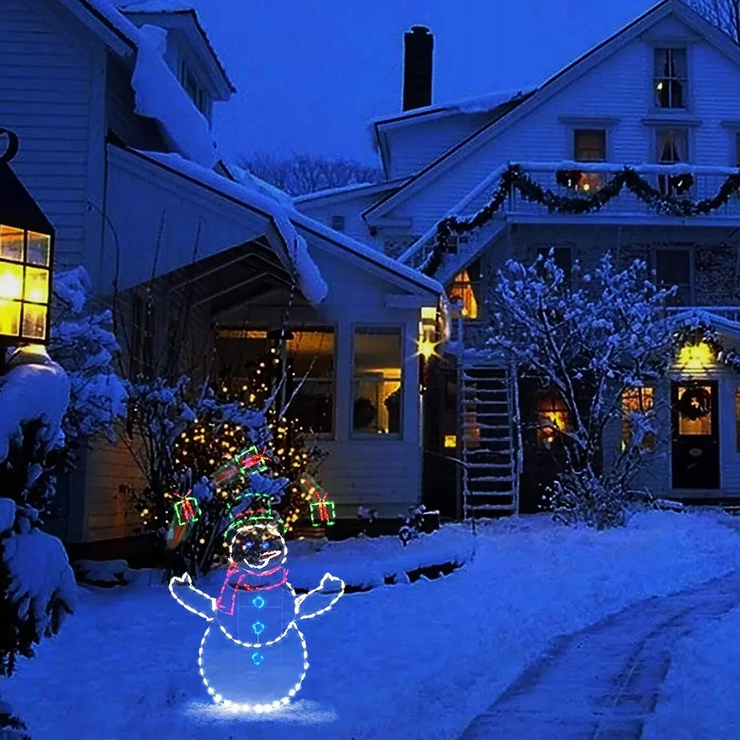 Palla di neve animata Luce LED - Bollard Light Garden recensione e prezzo