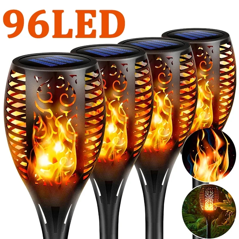 96 LED Torcia solare per ester - Fire Torch Solar recensione e prezzo