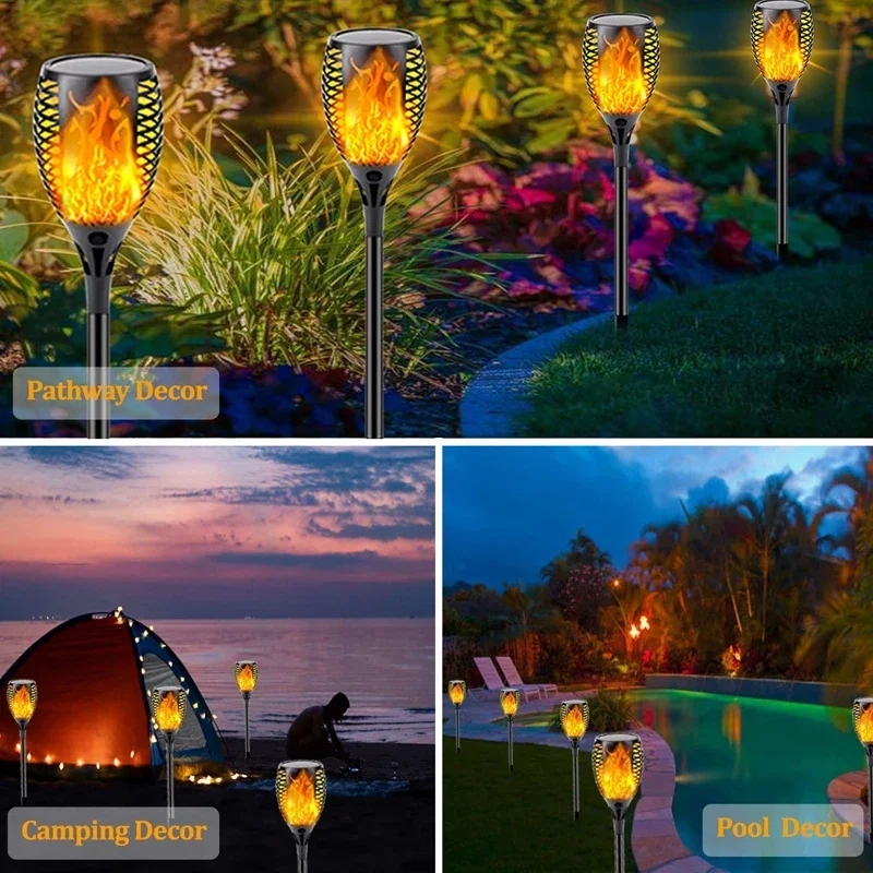 96 LED Torcia solare per ester - Fire Torch Solar recensione e prezzo