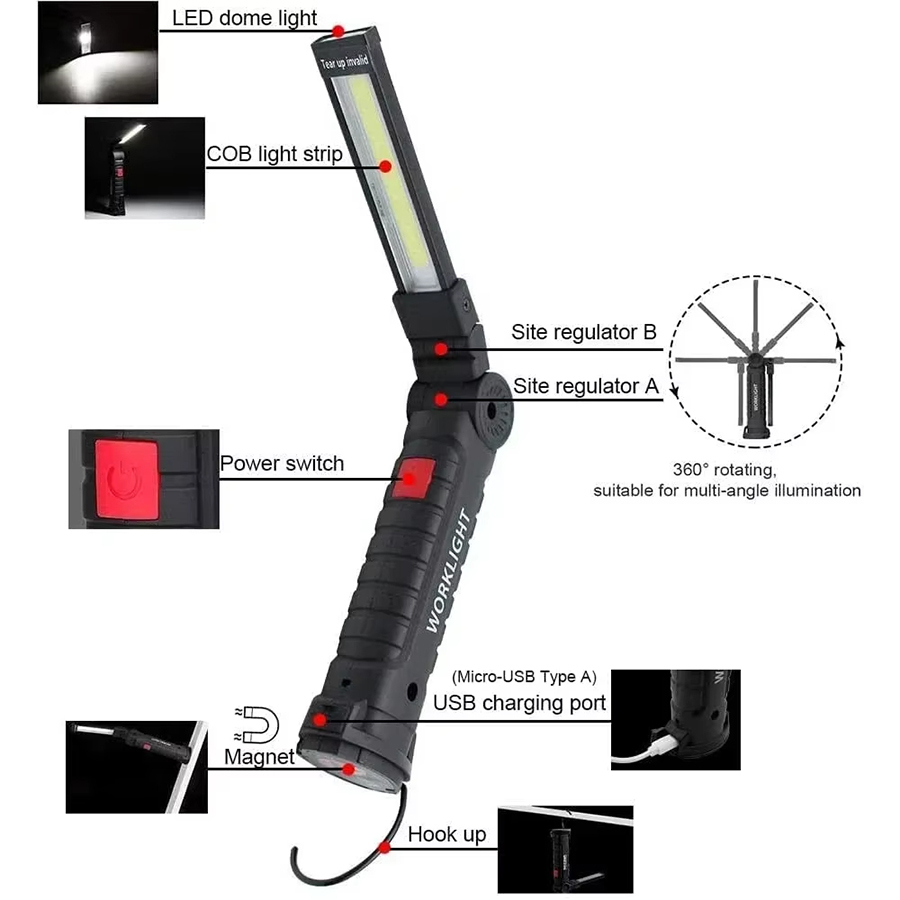 Torcia LED portatile con ganci - Outdoor Lighting B&Q recensione e prezzo