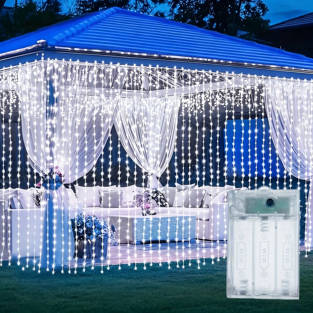 Luci a tendina LED natalizie p - Outdoor Lighting Battery Operated recensione e prezzo