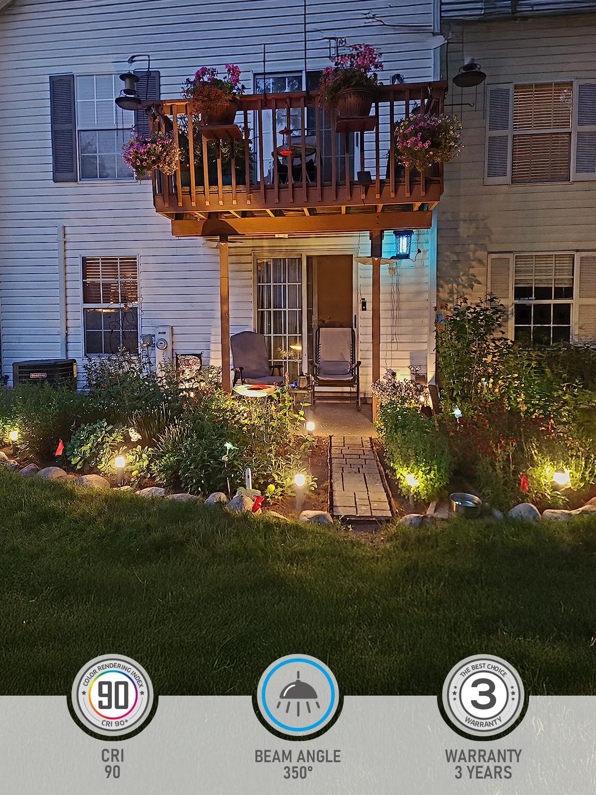 8Pcs LED giardino esterno luci - Landscape Spike Light recensione e prezzo