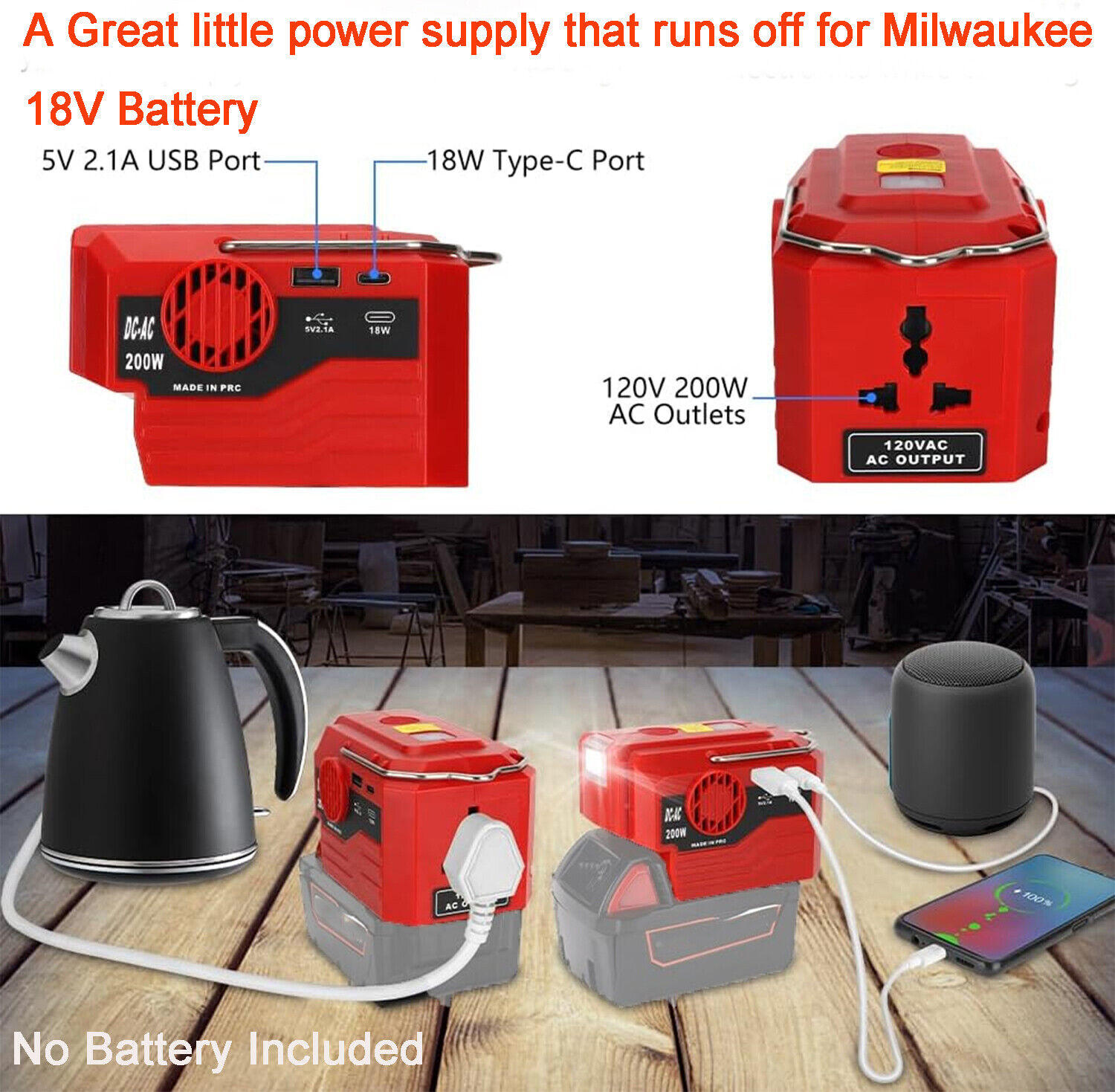 Inverter di potenza portatile  - Outdoor Lighting Battery Operated recensione e prezzo