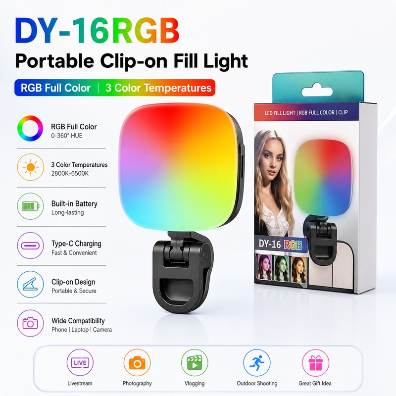 Luce LED RGB Portatile per Fot - Outdoor Lighting For Photography recensione e prezzo