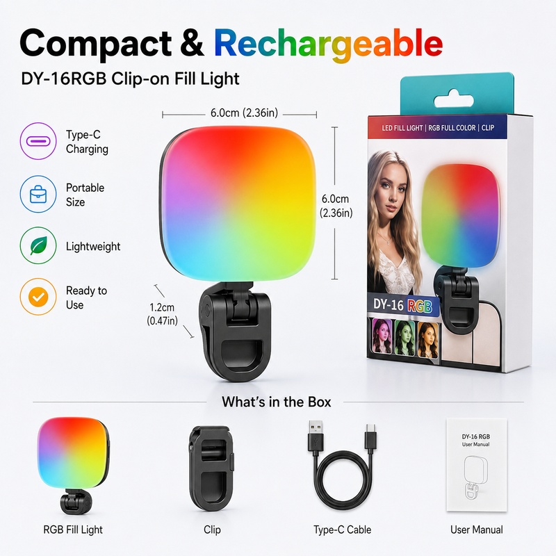 Luce LED RGB Portatile per Fot - Outdoor Lighting For Photography recensione e prezzo