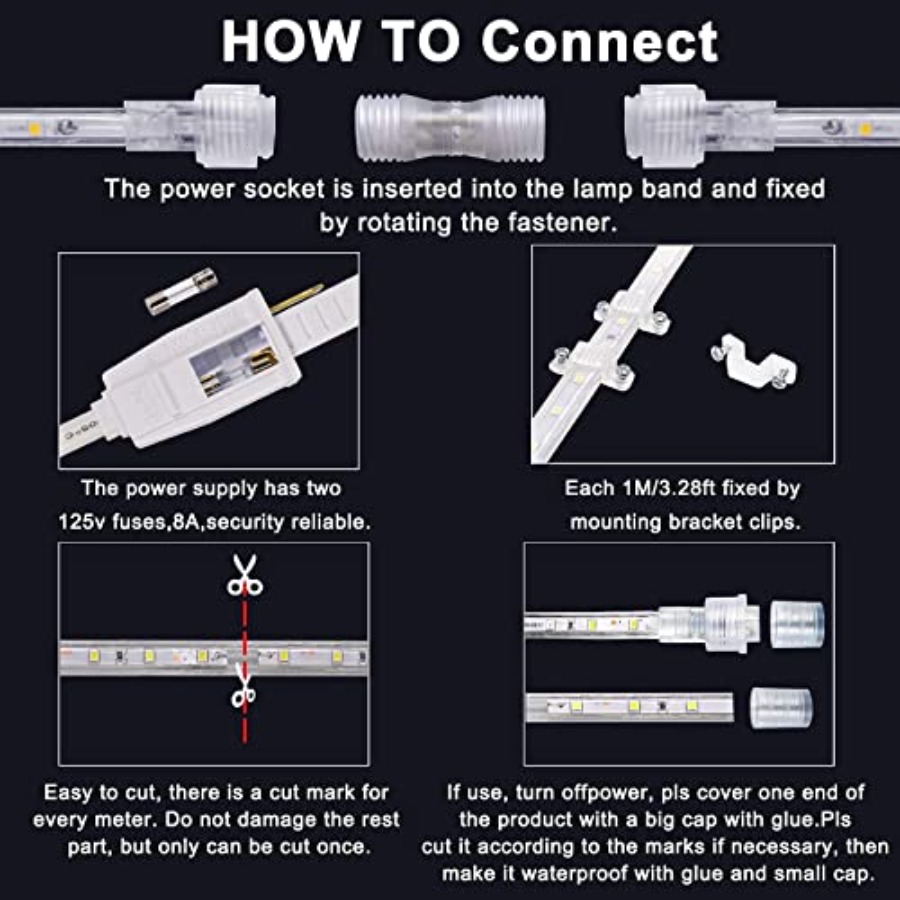 Strisce LED a 2 Fili 110V per  - Outdoor Lighting Led Strip recensione e prezzo