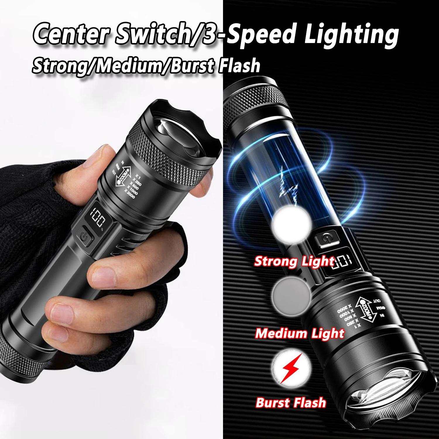 Torcia LED ultra luminosa 2000 - Outdoor Lighting The Range recensione e prezzo