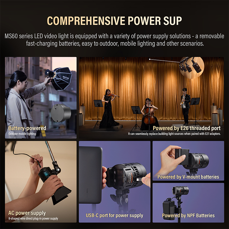 Godox RS60Bi RS60R 60W LED Mon - Outdoor Lighting For Photography recensione e prezzo