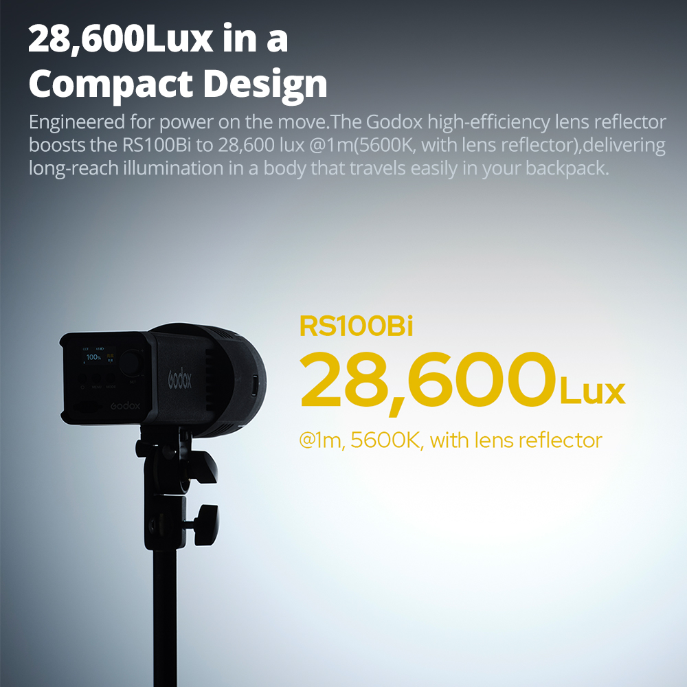 GODOX RS100Bi 28600Lux Luce LE - Outdoor Lighting For Photography recensione e prezzo